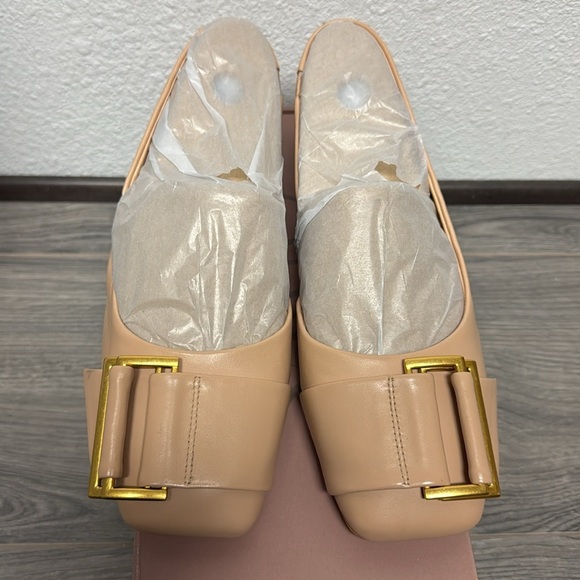 Franco Sarto Tracy Slingback In Nude Leather - Picture 4 of 8